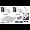Surveillance system two 5MP cameras Ultra HD Color VU full time (color night), 4 channel DVR, mounting accessories [10687]