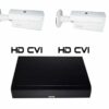 Professional video surveillance system Rovision 2MP IR 80m 2 cameras, 4 channel DVR [25827]