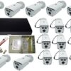 Professional video surveillance kit 16 cameras Rovision 2MP IR 80m, accessories included, DVR 16 channels 5MP [26057]