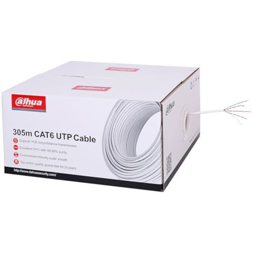 Dahua surveillance CAT6 UTP cable accessory. 305m roll - Rovision