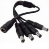 Kit accessories surveillance systems for four rooms, ready plugged cables, HDMI cable, power supply, splitter [36101]