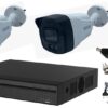 Professional surveillance system 2camere 4K Ultra HD 8MP, IR80m, microphone [42873]