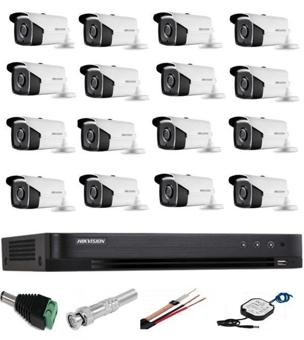 Hikvision surveillance system professional 16 Turbo HD 5MP Camera IR