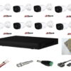 Video surveillance system outside Dahua 8 rooms 2MP DVR Dahua accessories included full [43676]
