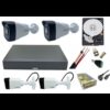 Complete surveillance system Rovision 2MP 4 cameras 2 cameras with 2 IR 20m IR80m and accessories included [46637]