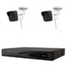 Kit two cameras Wireless 2MP IR 30m, 2.8mm lens, NVR 4 channels up to 4K resolution [63599]