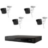 4-room wireless surveillance system 2MP 30m IR lens 2.8mm, 4-channel NVR, resolution up to 4K [63633]