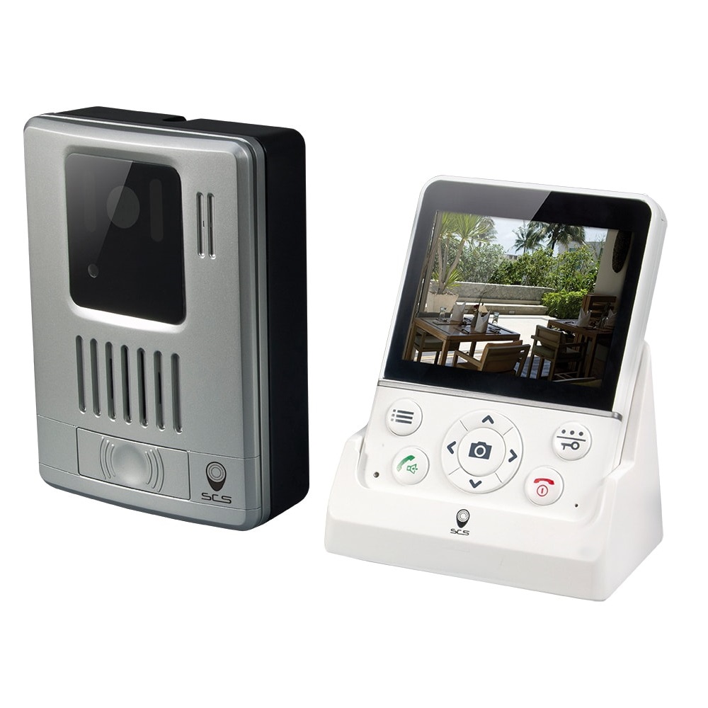 SCS wireless video intercom Sentinel WDP-100, 3.5 inch screen, transmission distance of 100 m, Capture Photo