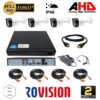 Video surveillance system 4 cameras outside 2MP 1080P Full HD IR 20m, 4 channel DVR, full accessories, live internet [71249]