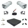 Professional video surveillance system Rovision 2MP IR 80m 2 cameras, 4 channel DVR with accessories [71384]