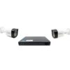 Professional video surveillance kit 2 cameras 2MP 1080P full hd, IR 20m, DVR 4 channels ROV504 5MP-N on AHD technology, live video feed [69009]