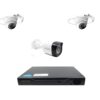 Joint Surveillance Kit 3 cameras, 1 outdoor 2MP 1080P Full HD 2MP IR20m and two interior IR20m included visualization software phone, PC [69222]
