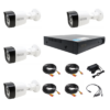 Complete four surveillance cameras outside FULL HD 20m IR 4 channel DVR 5MP [71179]