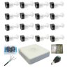 Outdoor surveillance system for 16 cameras AHD 1080p full HD 20m IR [73258]