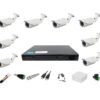 Video surveillance system accessories 8 cameras full 2MP varifocal lens 40m IR 4 in 1, HDMI GIFT [72766]