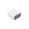 Square derivation box 100x100x50 mm for surveillance camera mounting, glossy white [108468]