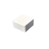 Square derivation box 100x100x50 mm for surveillance camera mounting, glossy white [108466]