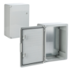 Distribution box IP65 in gray ABS, matte door, metal plate, 400x500x175 mm PP3003 [113091]