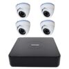 Basic surveillance system 4 indoor cameras type Dome 2MP Full HD IR 20M, DVR Pentabrid 4 Channels [116265]
