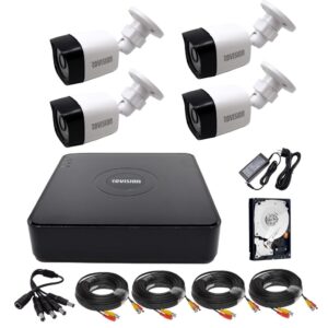 Outdoor surveillance system 4 cameras 2 MP, Full HD, IR 30 m, 4 Channel DVR, 500 GB HDD, full accessories