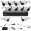 10 camera 2MP surveillance system, full hd, IR40m, 16 channel Pentabrid DVR and mounting accessories [118145]