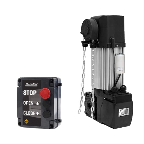 Sectional door automation kit max. 48 sqm, motor 230V AC - Motorline KVM110