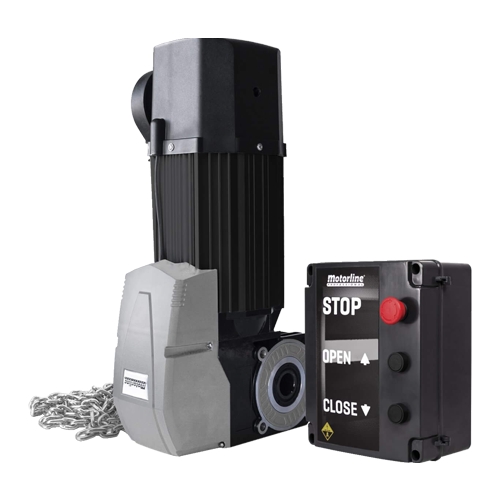 Sectional door automation kit max. 48 sqm, three-phase motor 230V AC - Motorline KVM210