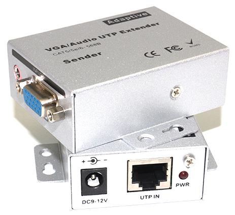 YJS-VGA100M audio VGA Extender active UTP cable up to 100 m signal VGA, SVGA, XGA, UXGA