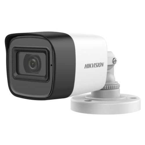 Hikvision 2MP Mini Bullet Analog Surveillance Camera, IR 25m, Microphone, EXIR 2.0, IP67 - DS-2CE16D0T- ITPFS(2.8MM)