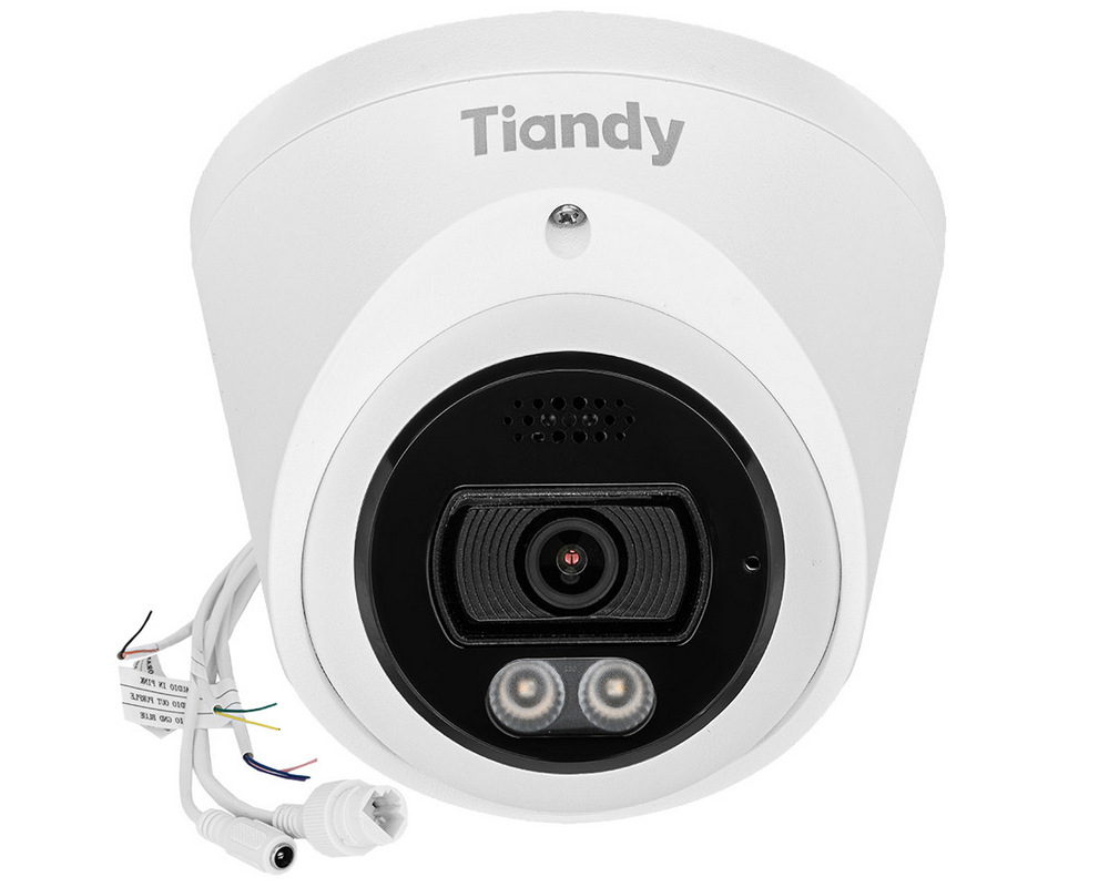Tiandy Color Maker Pro Series Dome IP Camera, 8MP, POE, MicroSD slot, microphone, speaker, 2.8mm lens - TC-C38XQ-I3W-8MP [134215]