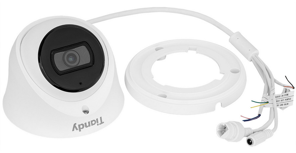IP Camera Dome 8MP Tiandy Pro Series, Starlight, IR 30m, Lens 2.8mm, POE, MicroSD slot, Microphone, IP66 - TC-C38XS-I3-8MP [134211]