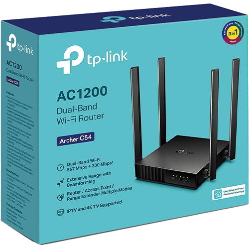 Router TP-Link Wireless Dual Band 5 ports 2.4/5 GHz - ARCHER C54 - Image 6