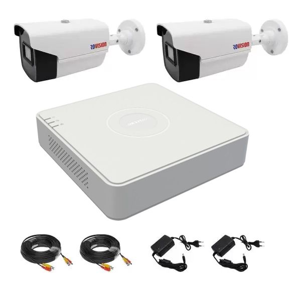 Rovision full hd 2-camera video surveillance system, 4-channel Pentabrid DVR, accessories - Image 4