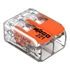 2-wire derivation connector, max. 4 mmÂ² (100 pcs.) - WAGO 221-412