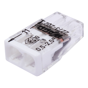 Compact splice connector, 2 wires, max. 2.5 mmÂ² (100 pcs.) - WAGO 2273-202