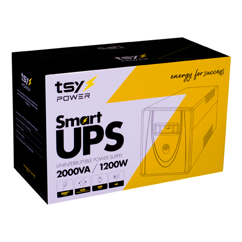 UPS TSY Power, 2000VA/1200W, LED, line interactive, 4 x Schuko TSY-MP-2K0-LED - Image 8