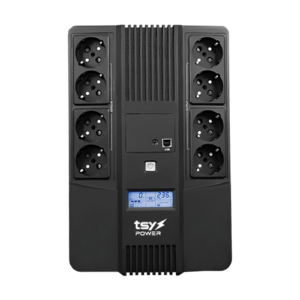 UPS TSY Power, 1000VA/600W, LCD, line interactive, 8 x Schuko TSY-D-1K0-LCD