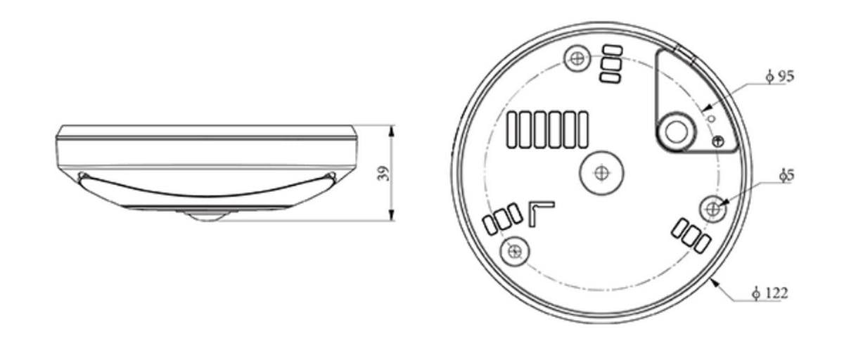 Tiandy Fisheye IP Camera, 5MP, 1.4mm Lens, 360, IR 30m, AI Functions, Microphone, MicroSD, PoE - TC-C35VN-I3-EY-1.4 - Image 4