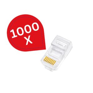Pack of 1000 RJ45 cat5 Connectors
