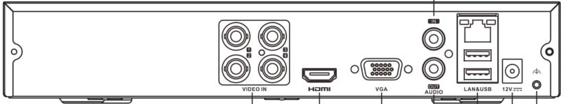 HiLook 4-Channel DVR, up to 3K 5MP, 4× Analog + 2× IP, HDTVI Coaxial Audio, 1× SATA  DVR-204Q-M1(E) - Image 3