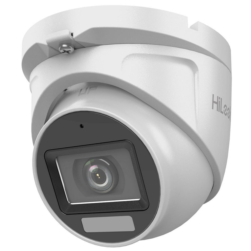 Hikvision HiLook Surveillance Camera, 2MP, 2.8mm Lens, Microphone, Smart Dual Light, IR 30m, IP66 THC-T127-LMS