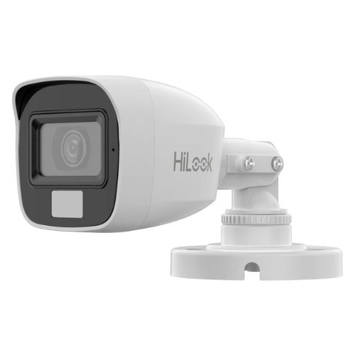 Camera Hikvision HiLook, HDTVI, 3K, 2.8 mm lens, IR 20 m, white light 20 m, microphone, IP66  THC-B157-LPS