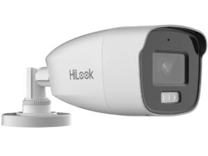 Hikvision HiLook HDTVI Camera, 2MP, 2.8mm Lens, Smart Hybrid Light, White Light 40m, IR 40m, Microphone, IP66  THC-B227-LMS