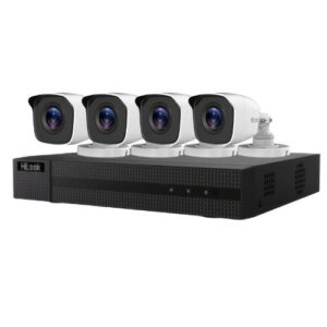HiLook Full HD Surveillance System, 4 Cameras 2MP, IR 20m, IP66, 4-Channel DVR, 2MP, HDTVI.