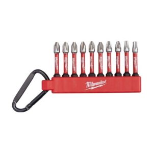 10-piece SHOCKWAVE IMPACT DUTY bit set, Wear Guard tip, SHOCK ZONE geometry, 50 mm  Milwaukee MLWK-4932492939