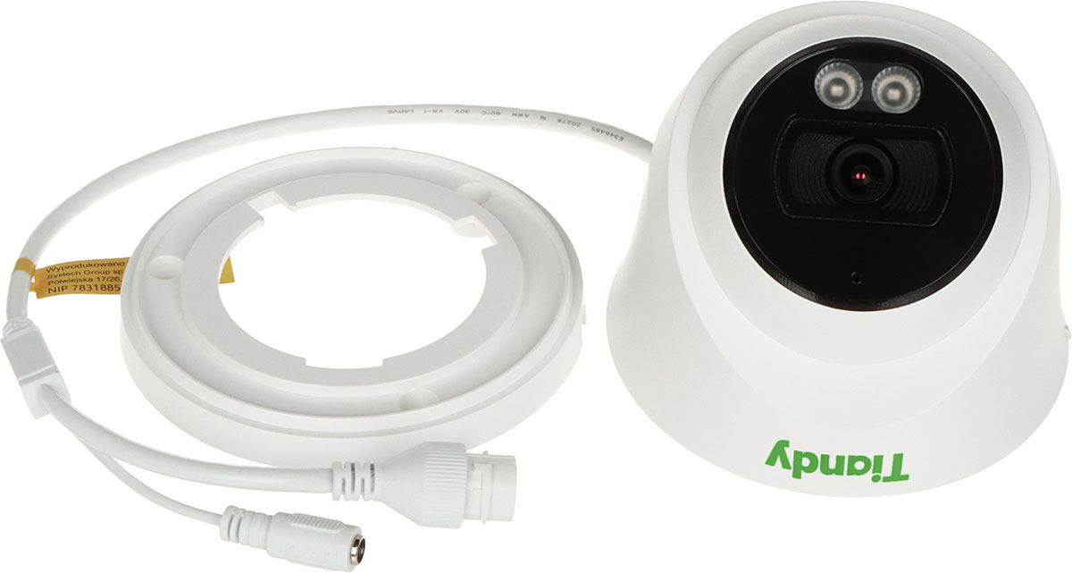 Color Maker Tiandy turret IP camera, 5MP 2K+, IR/LED white 30m/15m, Microphone, PoE, IP66 - TC-C35XS-I3WEYSV5.0 - Image 4