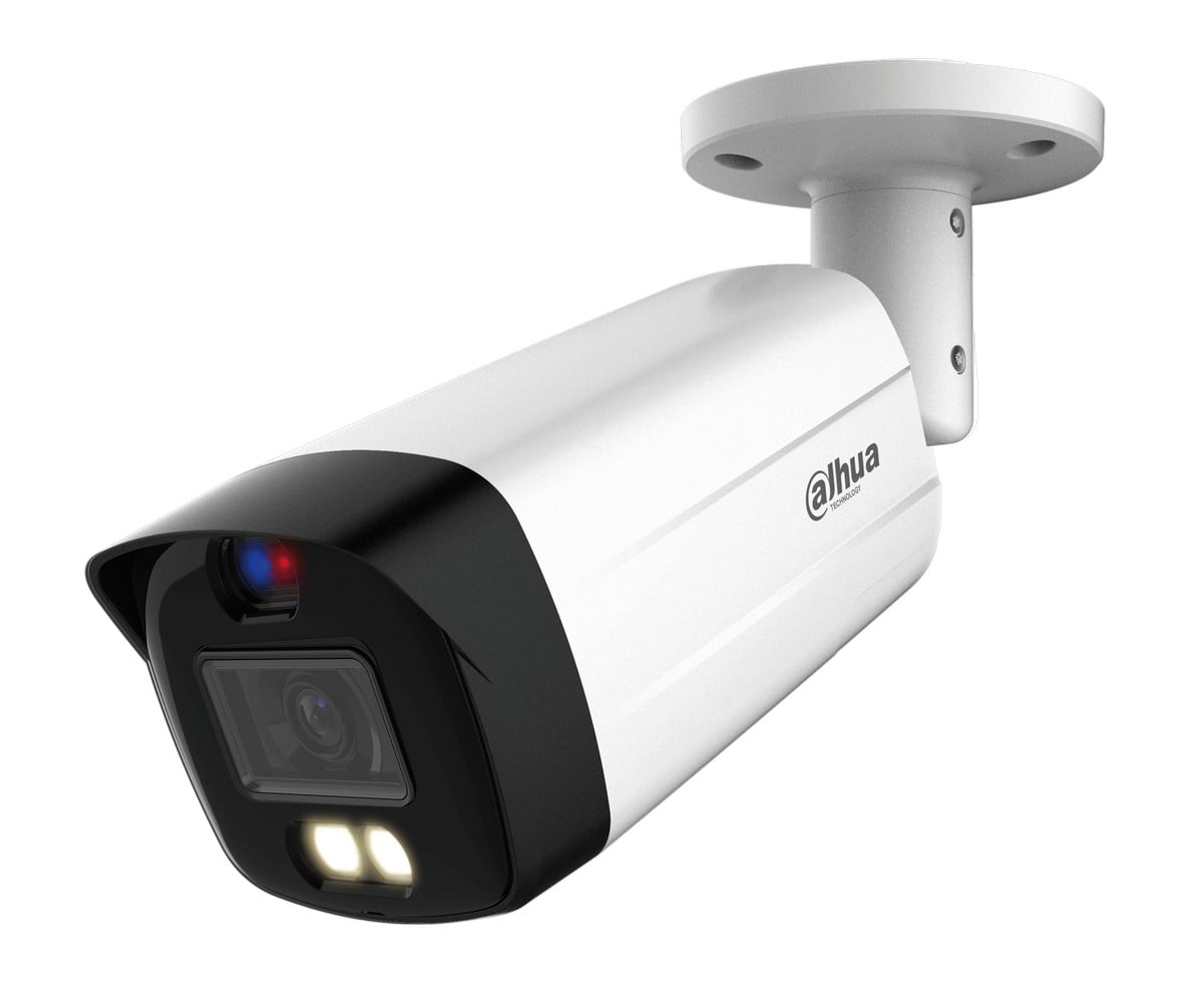 HDCVI Surveillance Camera, 4K - 8MP, 40m Dual Illumination, TiOC, 2.8mm, Microphone, IP67, Dahua HAC-ME1809TH-A-PV-0280B-S2