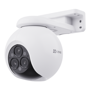 IP Pan & Tilt Camera, Wi-Fi, 3 Lenses, 4MP, Two-Way Audio, Alarm, IR 30m, Color 24/7 - EZVIZ CS-H80f(3x4MP)