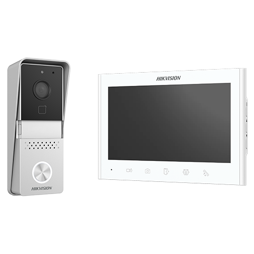 Analog video intercom kit 7 inch, camera, 2-wire connection - HIKVISION DS-KIS102-P-Aparent