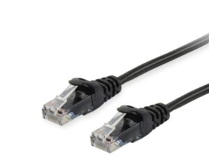 EQUIP 625451 Ethernet Patch Cable Cat6 U/UTP 2 m, AWG 26 (CCA), RJ-45 Gold, PVC Black, 250 MHz, 625451